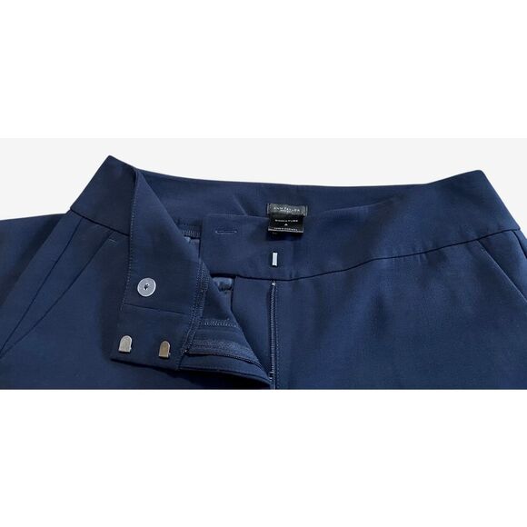 Ann Taylor Solid Navy Signature Trouser Office Career Pants 6 - Picture 5 of 6